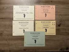 5x Orig. RABEWERK Preislisten Prospekt Pflug Egge Traktor Landmaschinen  F7
