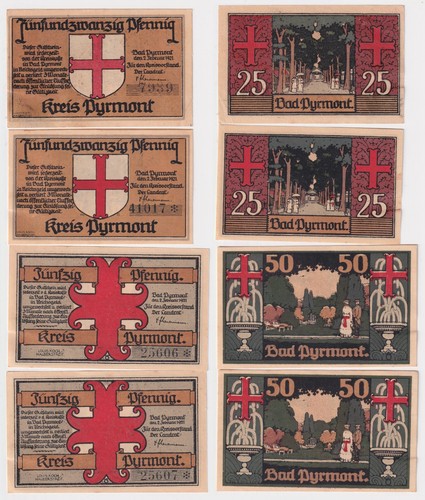 Banknoten notgeld der - notgeld, stadt