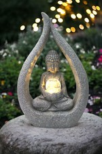 Solarleuchte buddha skulptur - solarleuchte,