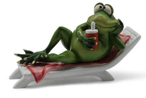 Frosch figur auf - figur, liege