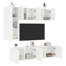 Wohnwand mit led beleuchtung - wohnwand,