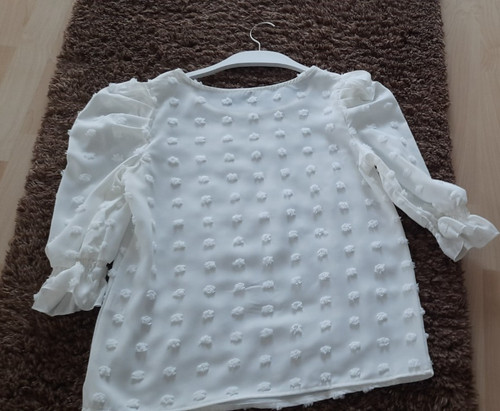 Elegante bluse puffärmel - elegante,