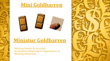 25 Goldbarren Miniatur Mini