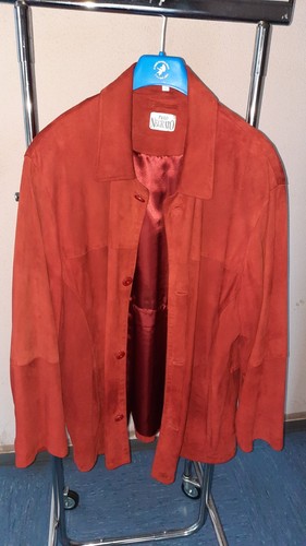 Wildlederjacke dunkelrot gr - wildlederjacke,, dunkelrot,
