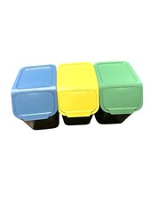 Go Practic Küchen Mülleimer Mit Kohlefilter Set 3 Stück 25L Mit Deckel, Mülltren