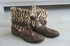 Stiefel, Stiefeletten von Babouche, Ibiza STYLE, Leo, Gr. 40, Animalprint, Braun