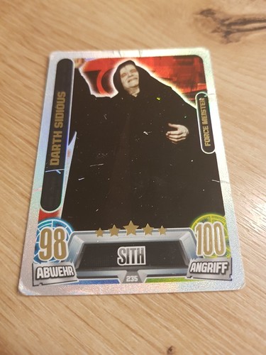 Star wars trading card - star, darth