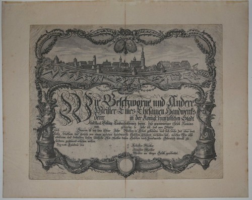 Kundschaft gesellenbrief - /,