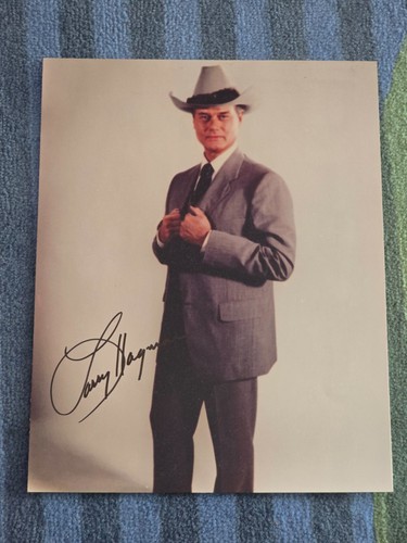 Larry hagman autogramm dallas - autogramm,