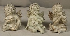 3x Engel Figur , Schutzengel Putte ca 9 cm. mit Schmetterling + nachdenklich (2)