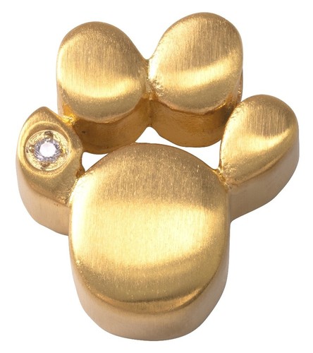 Magnet anhänger pfote - anhänger, gold
