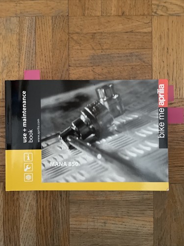 Aprilia mana 850 owners manual - aprilia,