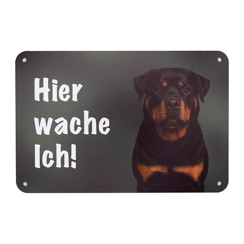 Rottweiler hundeschild hier - rottweiler,