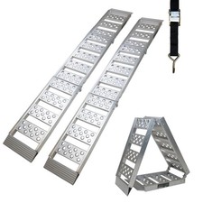 Auffahrrampe Rampe Verladerampe Alu 198cm bis 680 kg zweifach klappbar 2 x 