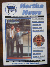 Hertha BSC - Original Programmheft/Stadionzeitung 1995