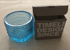 iittala Kastehelmi Votiv 64 mm Oiva Toikka 1964 light Blue — nicht benutzt