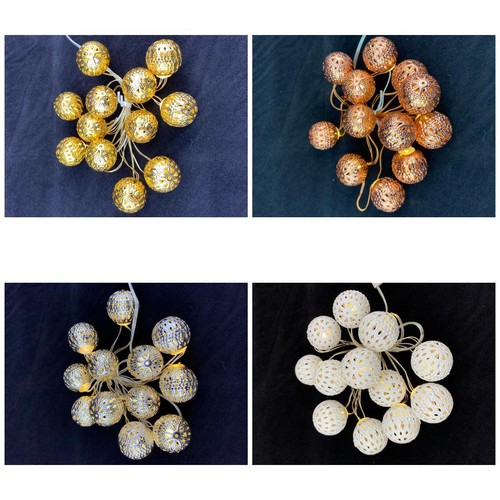 Led lichterkette metallkugeln - led,