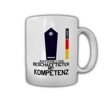 Tasse Justizvollzug mit Kompetenz Rang Abzeichen Dienstkleidung Arbeit #30602