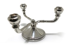 Dreiarmiger Kerzenständer Silberleuchter 925/- Silber Höhe 13 cm [BRORS 15791]