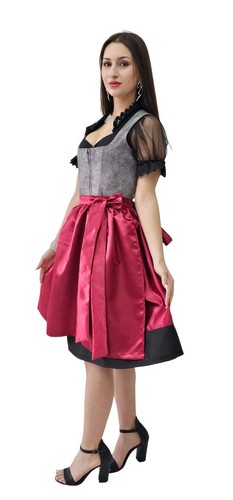 Dirndl trachtenkleid grau - dirndl,