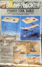 Vintage Black & Decker Elektrowerkzeug Tisch D2655 für Oberfräse Kreissäge Stichsäge