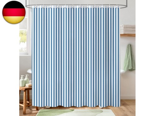 Duschvorhang 180x200 blau - duschvorhang,