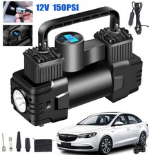 12V Elektrische Luftpumpe 150PSI Fahrrad Auto Reifen Druckluft Kompressor+Lampe