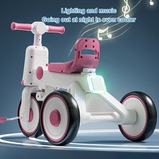 Baby Dreirad Mit Pushgriff Kühlung Musik Leichter Kleinkind -Dreiradwagen Für 18