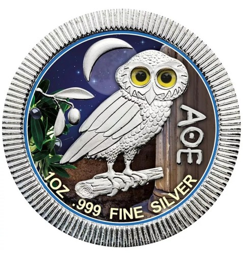 Unze silber eule - -,