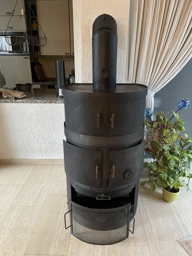 Kaminofen aus stahl für - stahl,