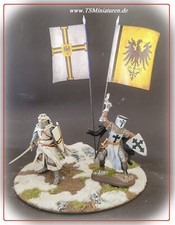 Fahnen für alle 54mm Figuren oder BRITAINS & Timpo Mittelalter Teutonen