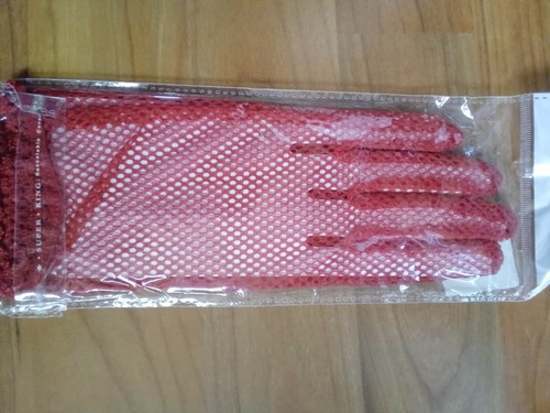 Netzhandschuhe halloween rot - netzhandschuhe,