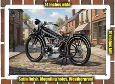Metal sign 1925 bmw r32 - metal,