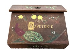 Vintage-Papeterie Schachtel - Historische Schreibwarenbox
