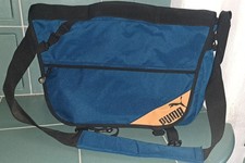 gr. Puma College Schule Tasche blau türkis orange ungetragen Laptop viele Fächer