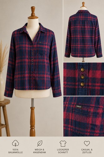 Lee damen hemd kariert - hemd, s