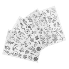  4 Sheets Stickvorlagen