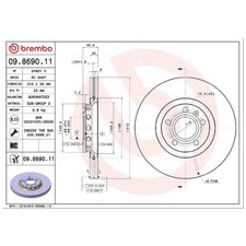 2x Bremsscheibe vorne für VW