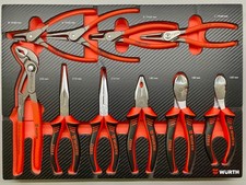 Würth Zebra Zangen Satz in Schaumeinlage für Werkstattwagen 8.4.1