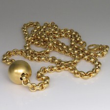 Kette mit Anhänger Kugel in