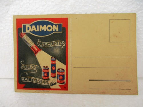 Vintage werbepostkarte daimon - werbepostkarte,