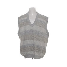 Breidhof, Pullunder, Größe: 58, Grau/Weiß, Acryl/Baumwolle/Nylon, Herren #EjX