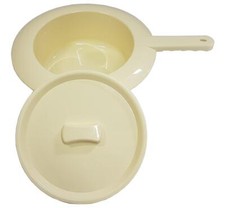 Bettpfanne, Stechbecken, Stechpfanne, Toilettentopf, Nachttopf, Bett WC 