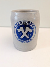 Hackerbrau München 1417 0,5 Liter Bierkrug Steinzeug deutsch