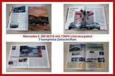 Mercedes E 200 W210 mit 136PS Literaturpaket - 7 komplette Zeitschriften
