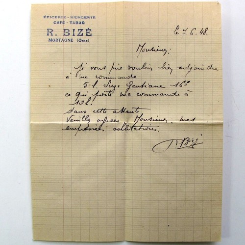 Brief umschlag 1948 - brief,