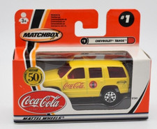 Matchbox Superfast Chevy Chevrolet Tahoe Coca Cola gelb China Base MBX 1/64