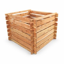 Holzkomposter aus lärchenholz - holzkomposter,