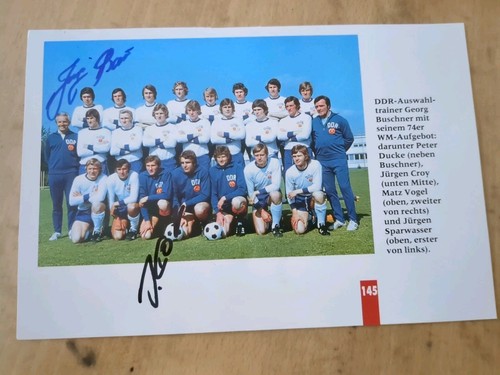 Orginales autogramm ddr - autogramm., wm