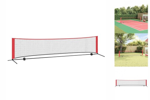 Tennisnetz schwarz und rot - schwarz,